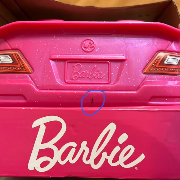 Barbie Pink Convertible 2-Seater Vehicle Doll Accessory With Rolling Wheels - Picture 9 of 9